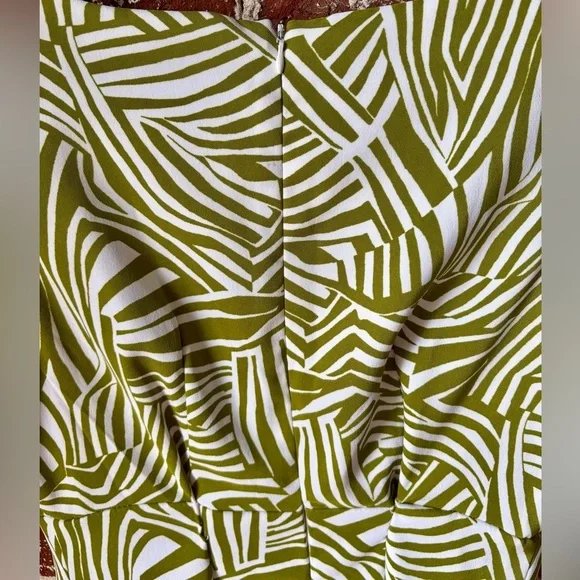 y2k Perceptions green & white cocktail dress - Picture 5 of 5